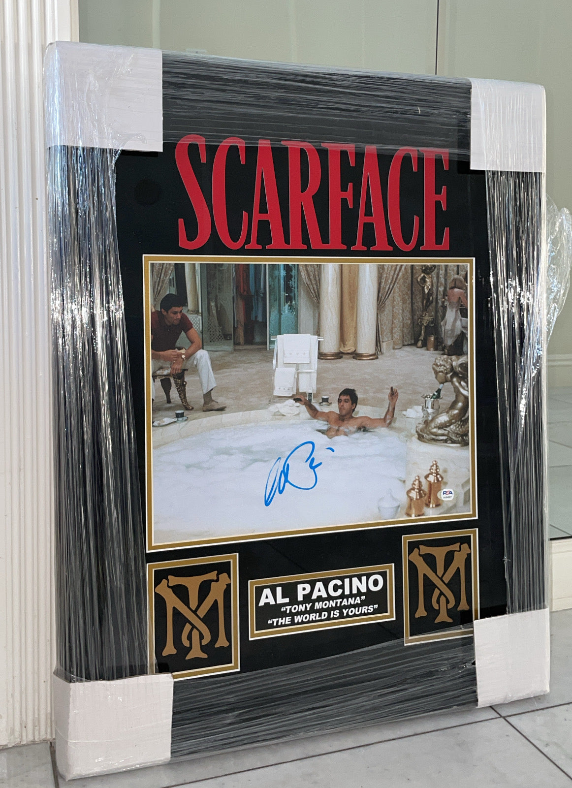 Al Pacino Autographed Framed Scarface Photo – PSA Authenticated