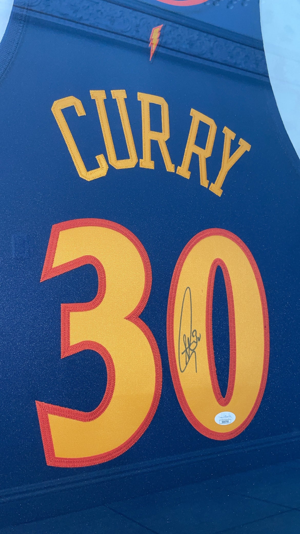 Steph Curry Autographed Rookie Jersey Authenticated By JSA