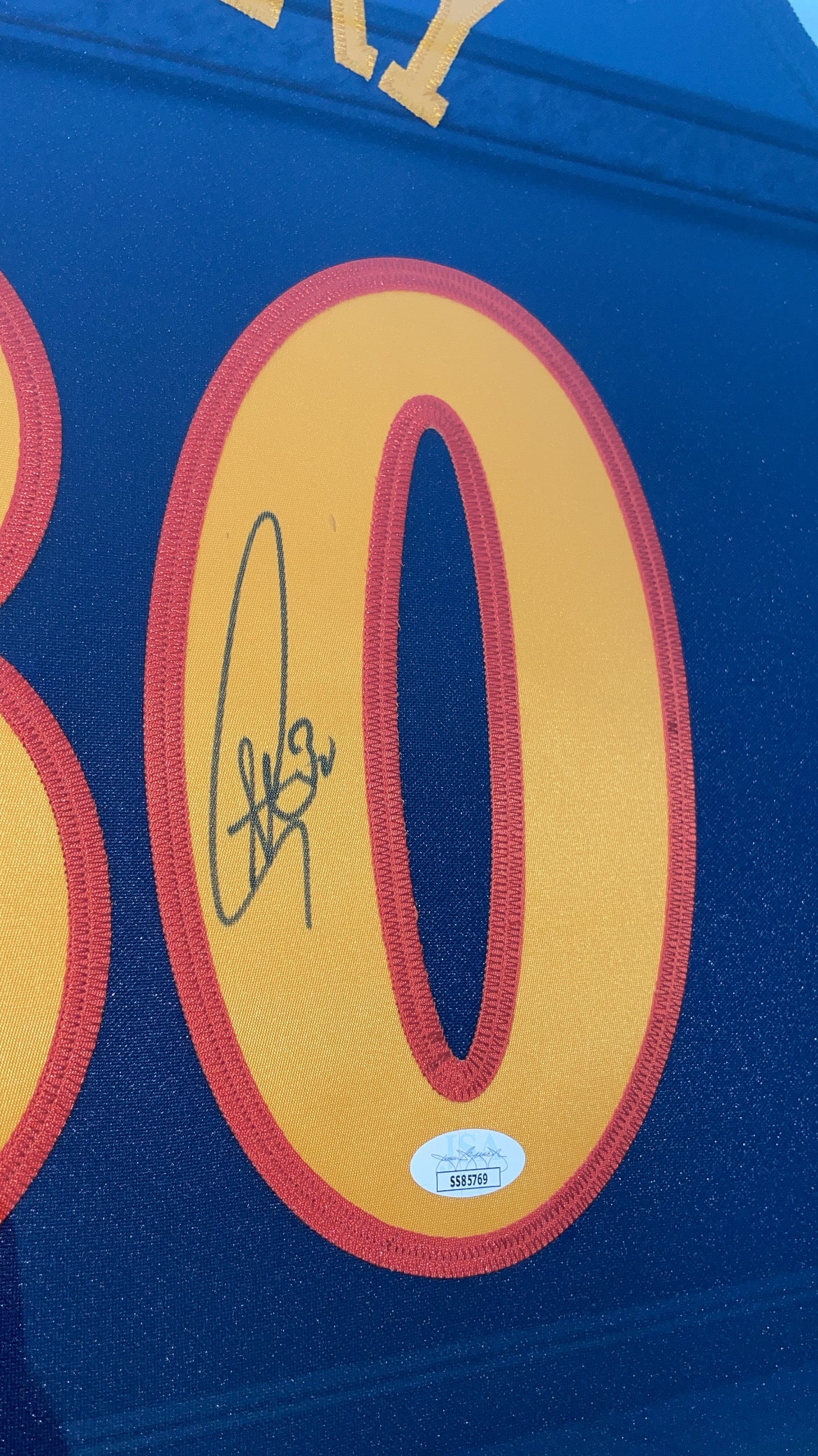 Steph Curry Autographed Rookie Jersey Authenticated By JSA