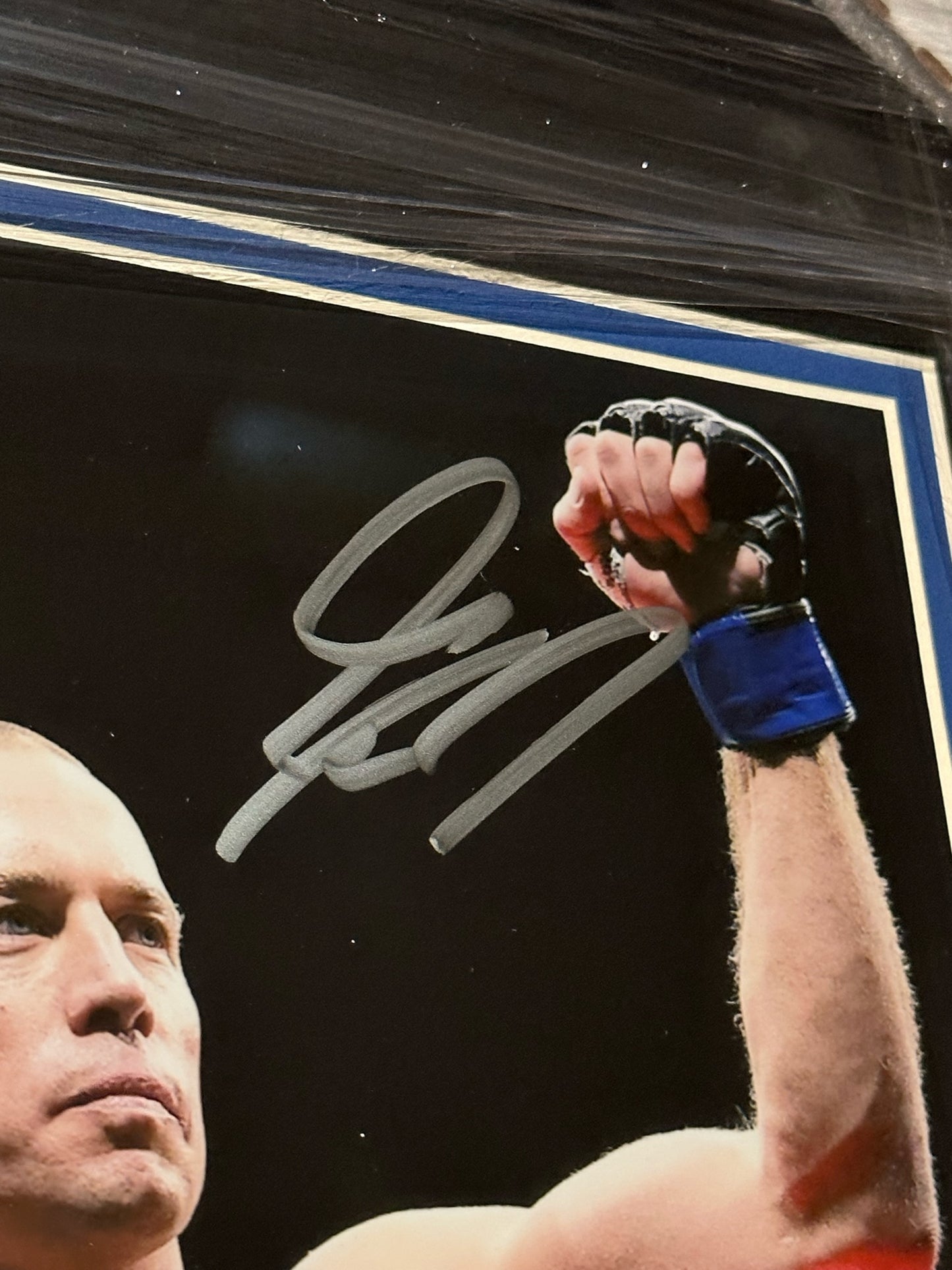 Georges St-Pierre Autographed Framed Photo Authenticated by JSA