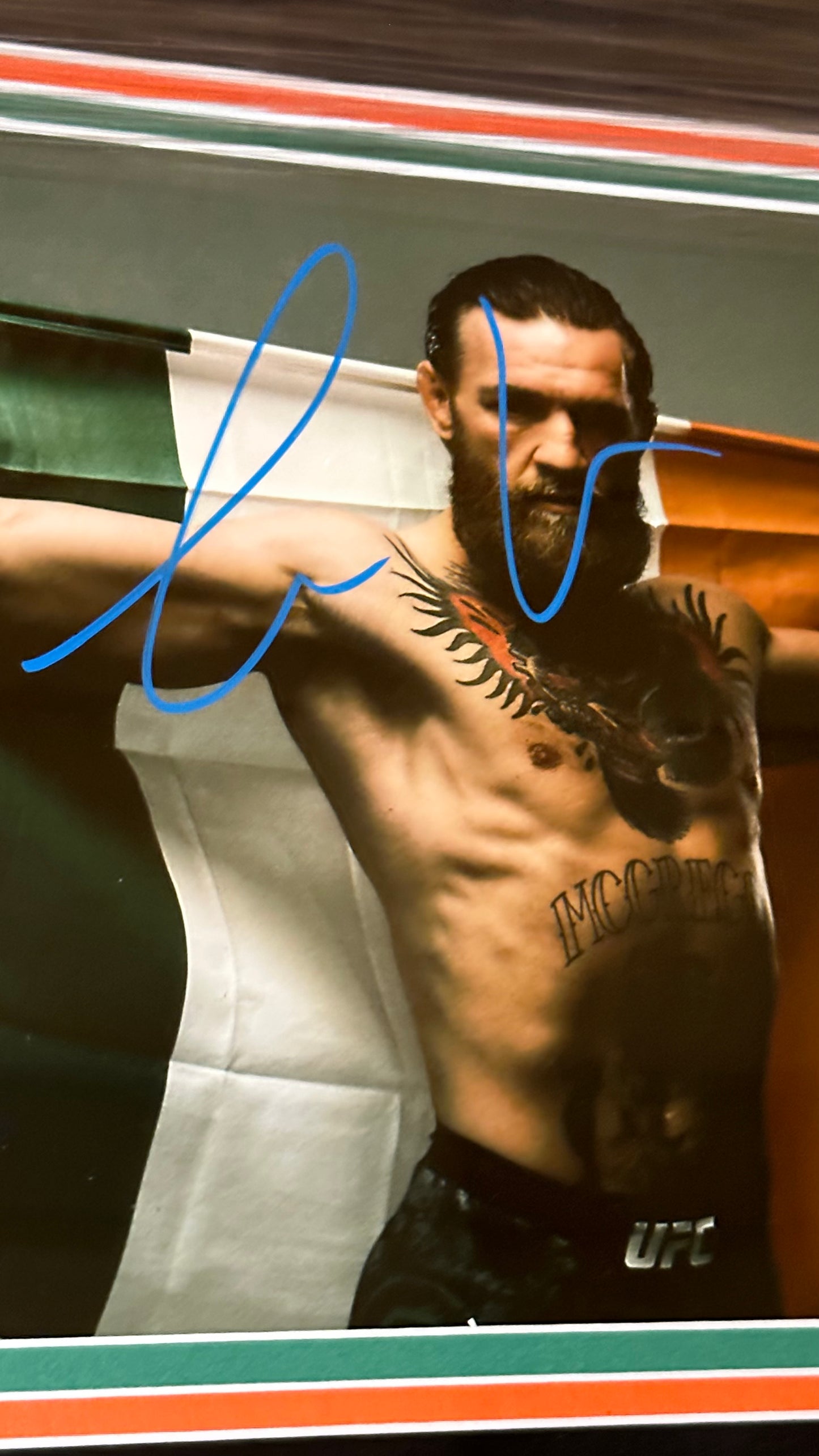Connor McGregor Autographed Framed Photographed Authenticated by JSA