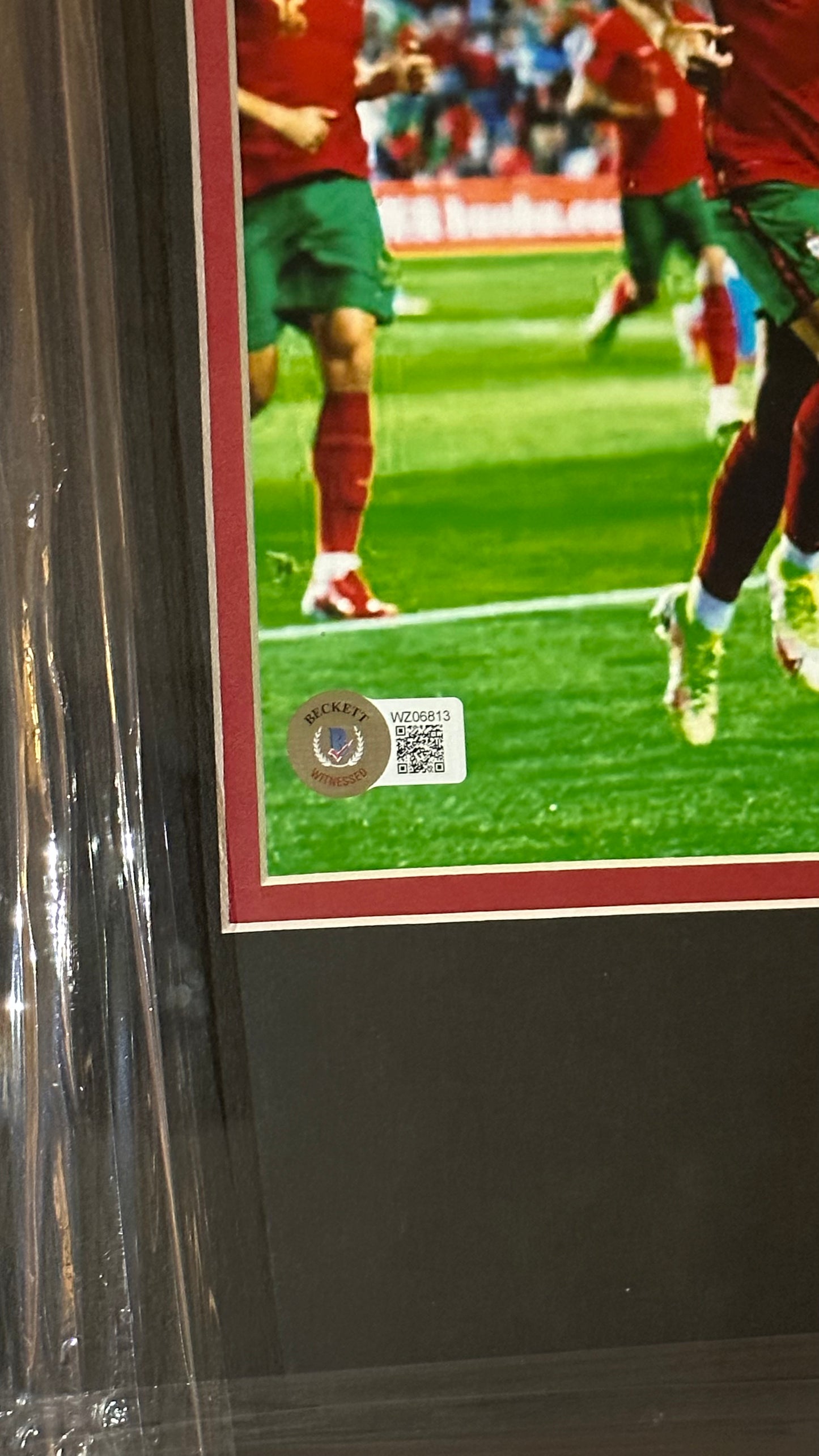 Cristiano Ronaldo Portugal Autographed Framed Photo Authenticated by Beckett