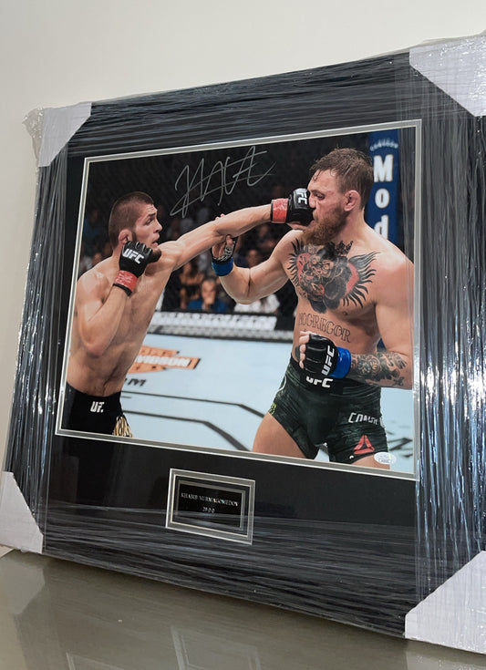 Khabib Nurmagomedov Autographed Framed UFC Photo – JSA Authenticated